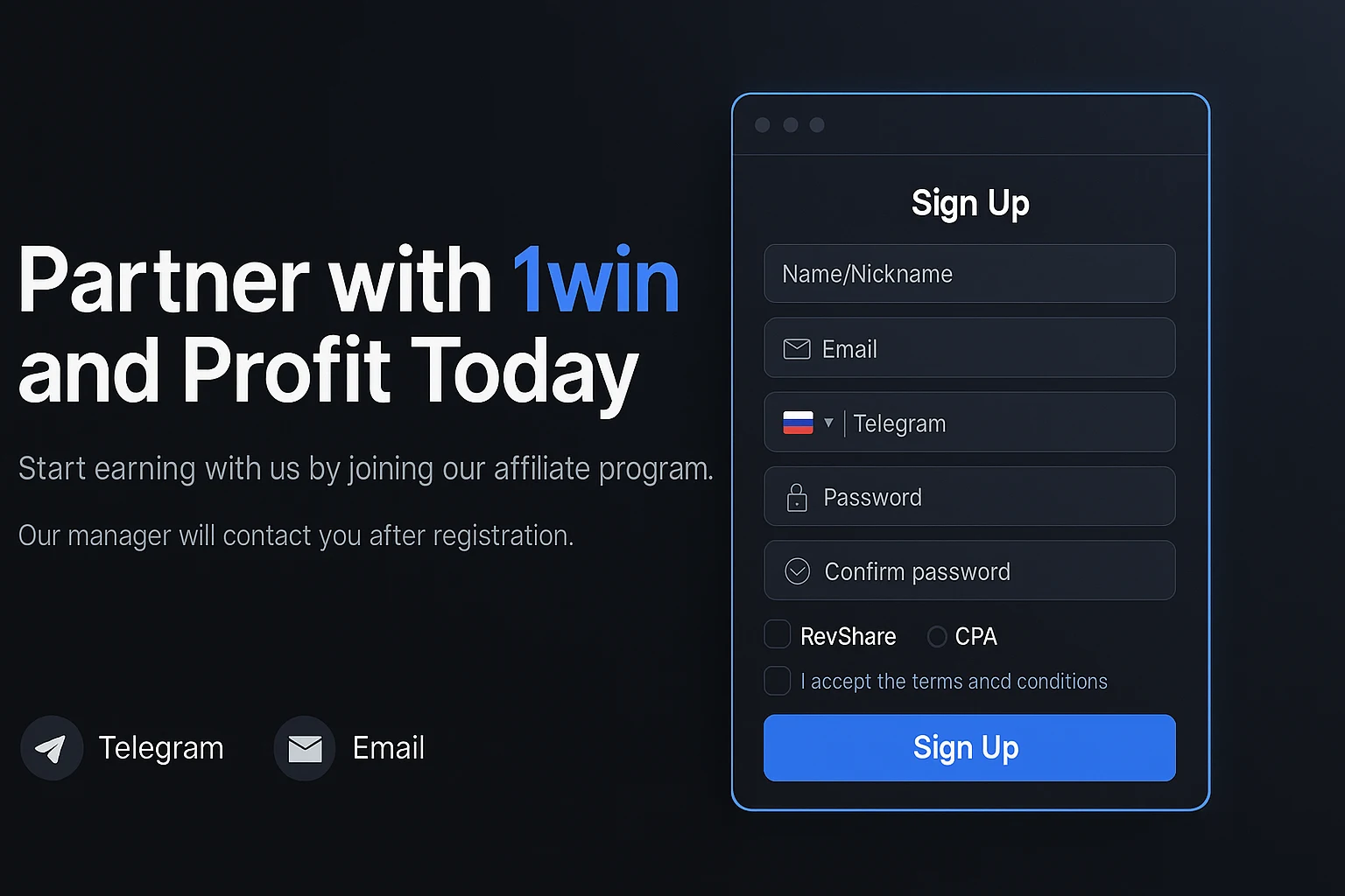 Track your earnings with the 1win affiliate login dashboard for real-time campaign insights.